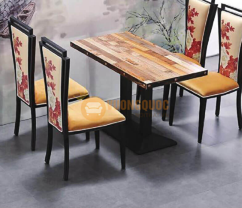 Bộ bàn ăn nhà hàng phong cách trung quốc HOY TM109-3